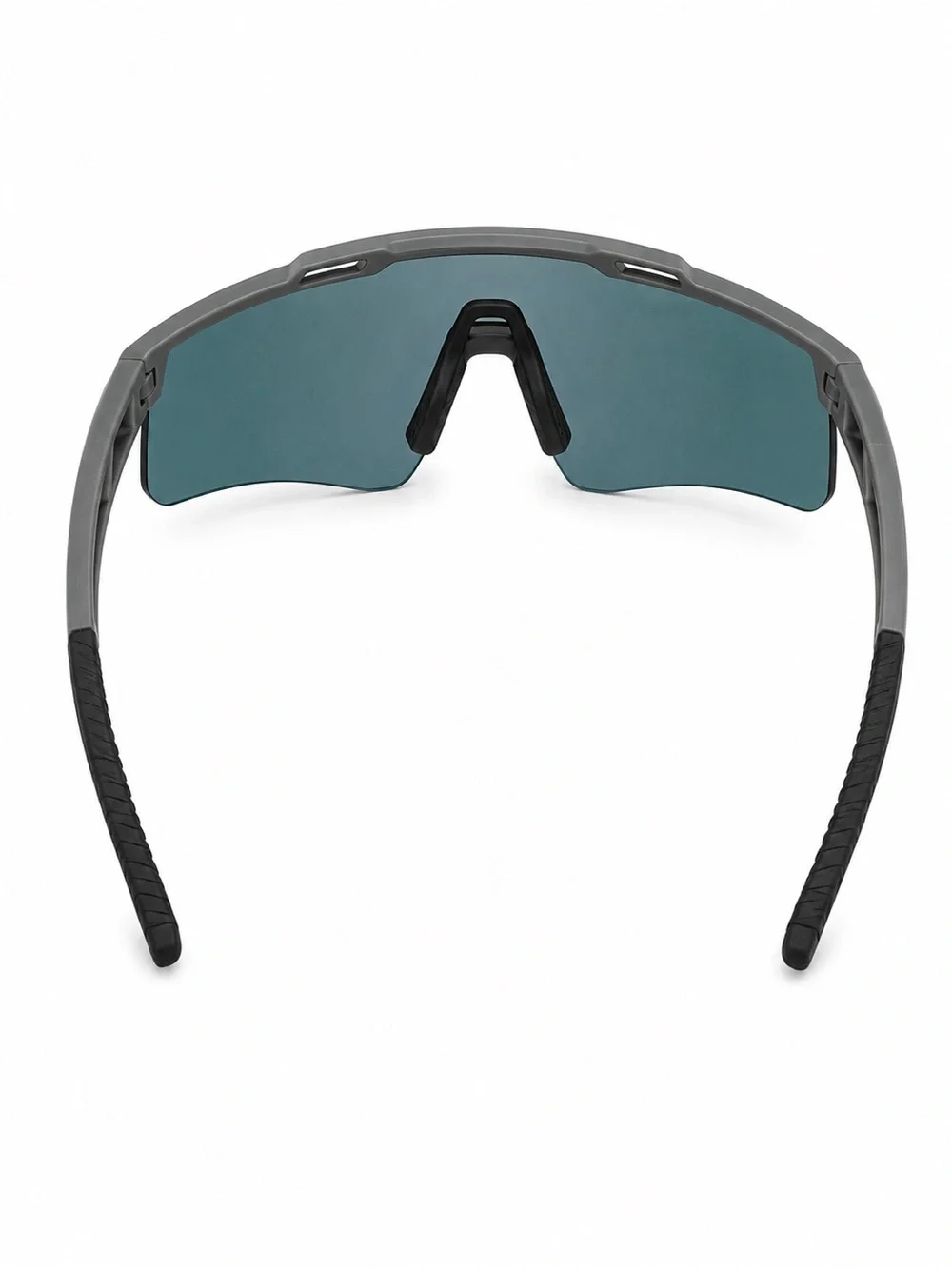 LOSREYES Sports Cycling Sunglasses 2 Pair Bundle Mirrored Shield Red Gray